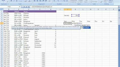 Working With Interactive Calendar In Excel Youtube