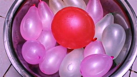 Pop Colorful Water Balloons Popping Balloon Slow Motion Youtube