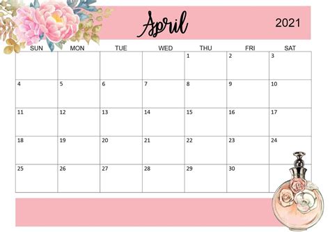 Printable Calendar April 2021 Blank April 2021 Calendar Template