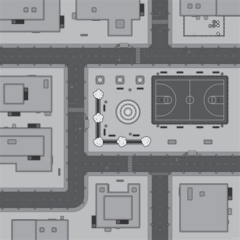 The map acts as the stage for your scene. Modern Tabletop/Virtual tabletop street map1 by woekan on ...