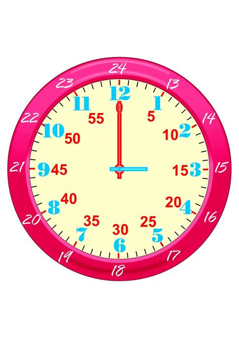 Horloge Complete Pour Apprendre L Heure Par Micael Fichier Pdf
