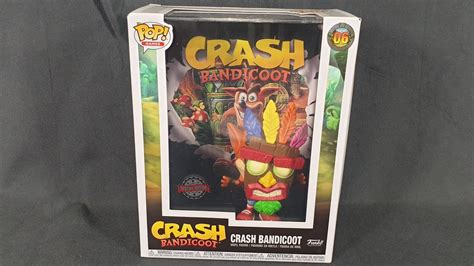 Unboxing Crash Bandicoot Game Cover Special Edition Funko Pop Vinyl