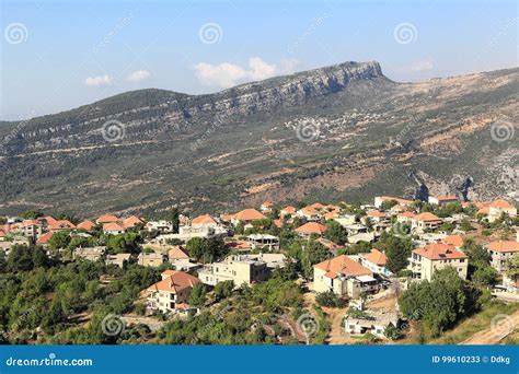The Pictureseque Village Of Douma Lebanon Stock Image Image Of