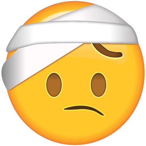 Download Face With Head Bandage Emoji Emoji Island