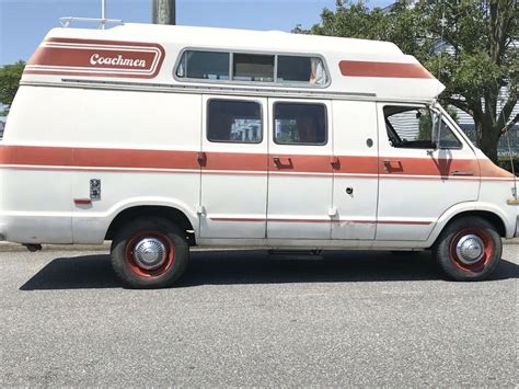 1976 Dodge B300 Coachmen Campervan Rv Van White Rwd Automatic For Sale