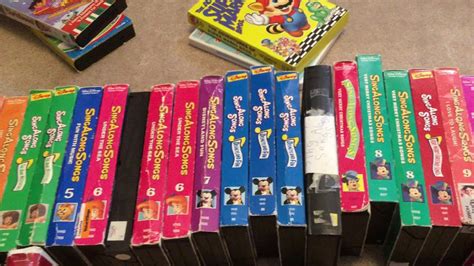Disney Sing Along VHS Tapes