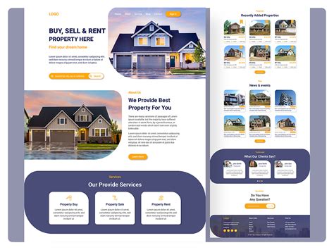 Real Estate Landing Page Template Search By Muzli