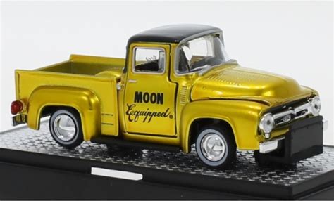Diecast Model Cars Ford F 1 164 M2 Machines 00 Truck Tuning Mooneyes Moon Equipped 1956