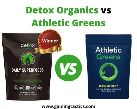 Detox Organics Vs Athletic Greens Best Premium Greens Gaining Tactics