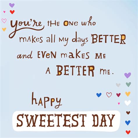 You Make Me A Better Me Sweetest Day Love Card Greeting