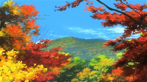Autumn Scenes Anime Scenery Wallpaper Journal Stickers Nature Scenes