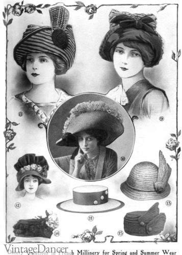 womens edwardian hats history titanic era