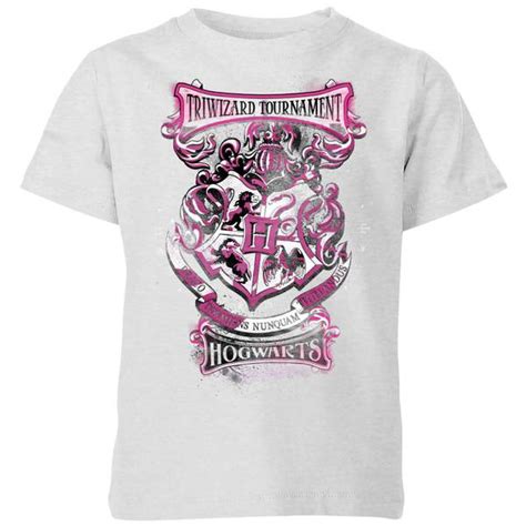 Harry Potter Triwizard Tournament Hogwarts Kids T Shirt Grey