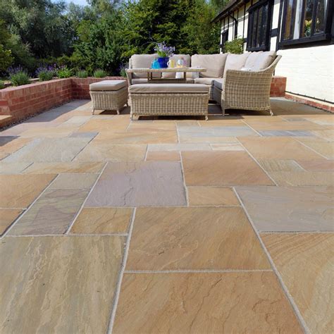 Buff Classic Sandstone Natural Paving Slabs Paving Direct