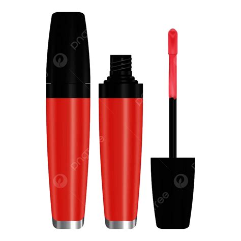Lip Gloss Tube Clipart Hd Png Red Gloss For Lips Mockup Feminine