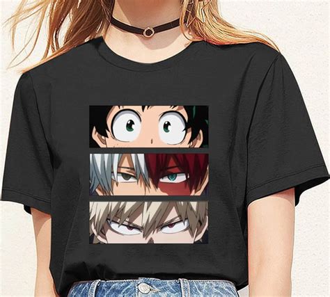 My Hero Academia Inspirado Camisas Camiseta De Anime Japonés Etsy