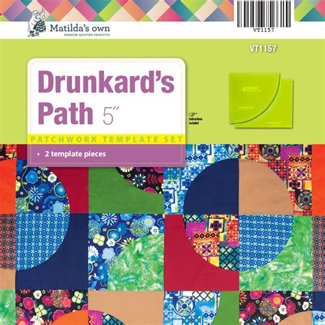Drunkards Path 50in Rulerstemplates Sets Drunkards Path
