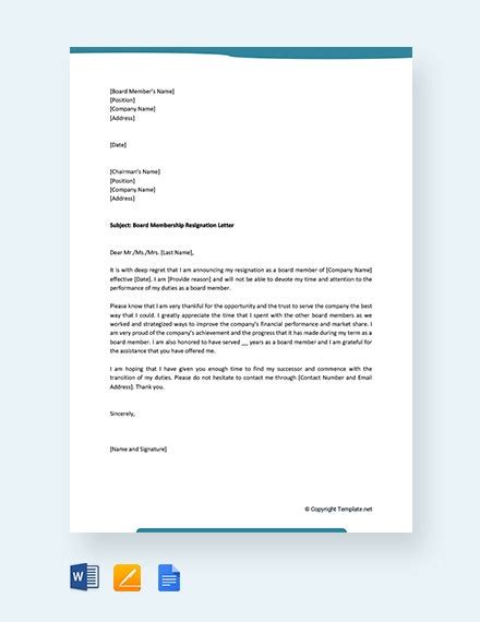 I am to offer my resignation with immediate effect. Membership Resignation Letters Template - 12+ Free Word, PDF Format Download | Free & Premium ...