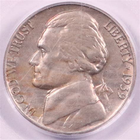 1939 Jefferson Nickel Hyatt Coins