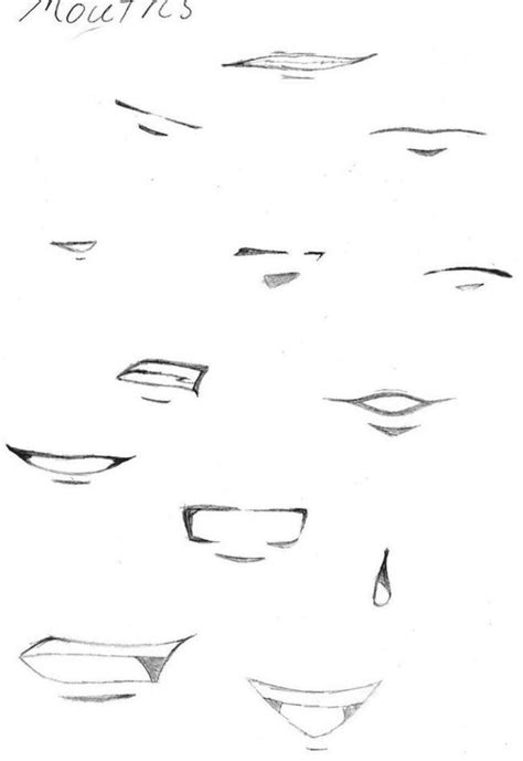 Manga Mouth Anime Mouth Drawing Lips Drawing Smirk Face Drawing
