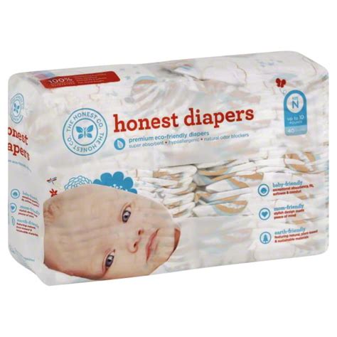 The Honest Company Diapers Newborn Balloon Print 34 Count