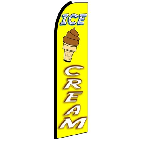 Ice Cream Advertising Feather Flag Banner