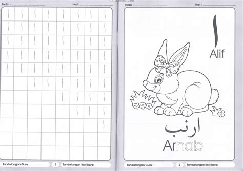 Jawi Latihan Menulis Alif Ba Ta Belajar Menulis Jawi Huruf Alif Ba Ta