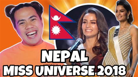 Atebang Reaction Manita Devkota Miss Universe Nepal 2018 Full Performance Nepal Youtube