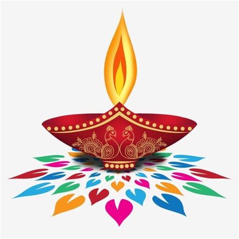Diya Colorful Rangoli Diwali Diya Festivals In India Diya Clipart