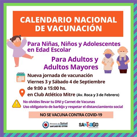 Nuevas jornadas de Vacunación para completar el Calendario Nacional de