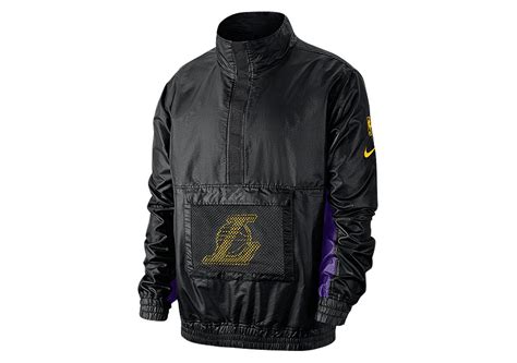 Lakers jacket large nylon snap closure pockets there are a few marks on this jacket, but good vintage condition dry clean only vintage. NIKE NBA LOS ANGELES LAKERS LIGHTWEIGHT COURTSIDE JACKET ...