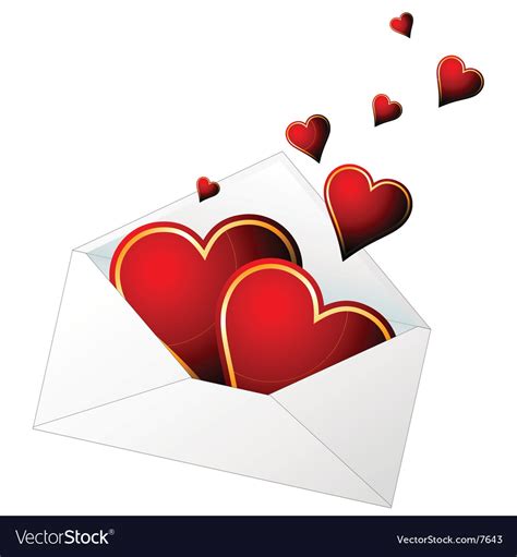 Valentines Envelope Royalty Free Vector Image Vectorstock
