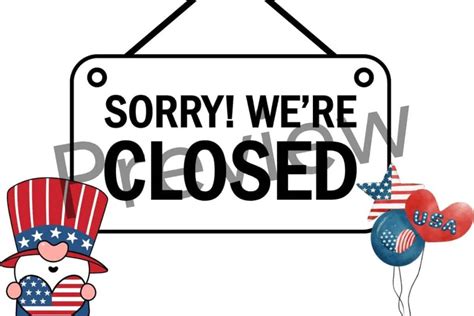 21 Best Free Printable Closed For 4th Of July Sign Printables Home
