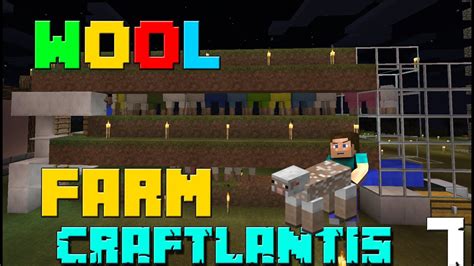 Auto Wool Farm Minecraft Craftlantis ~ Ep7 Youtube