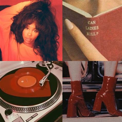 Sza Aesthetic Spotify Playlist Cover Lofi Vintage Red Vibe Tiktok Red