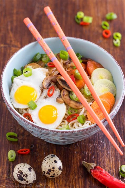 Maybe you would like to learn more about one of these? Homemade Vegetable Ramen with Quail Eggs - Happy Foods Tube