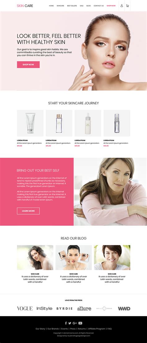 Listing on a site like etsy or ebay is easy to set up, and you don't need to pitch your products to a manager. best-skin-care-products-website-design-003 | Skin Care ...