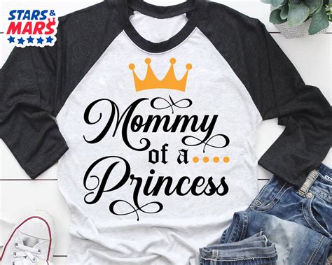 Mommy Of A Princess Svg Mom Of Birthday Girl Shirt Svg Cut Etsy