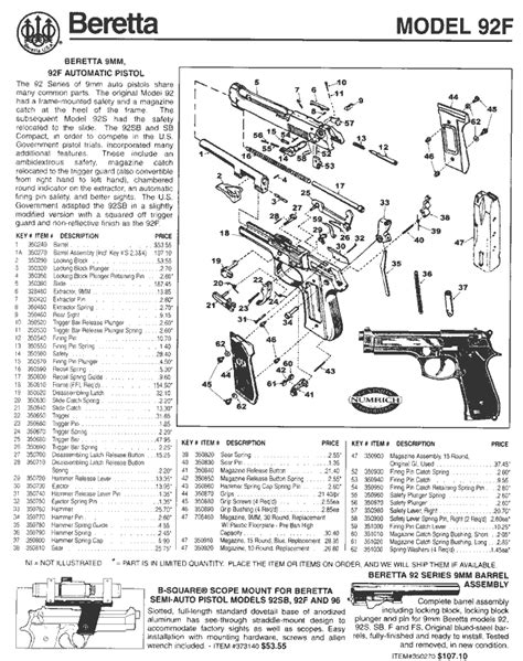 Beretta 92fs Parts Diagram