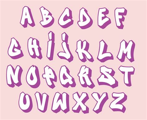 Graffiti Font Vectors Alphabet Cutting Files Etsy
