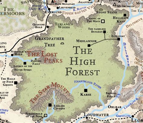 Map Of The Forgotten Realms Maps For You