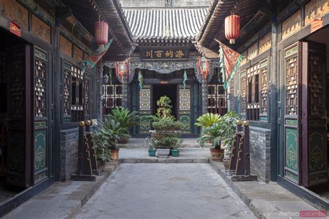 Ancient Chinese Courtyard In Pingyao China Royalty Free Image