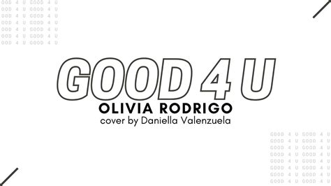 Cover Good 4 U Olivia Rodrigo Youtube