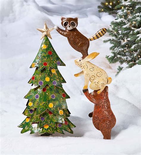 Forest Animal Christmas Tree Wind And Weather
