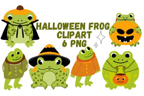 Halloween Frog Clipart Illustration Graphic By Purpllestudio · Creative