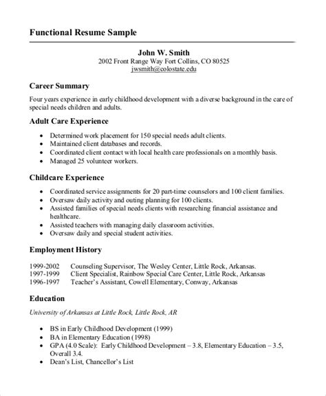 Free 8 Resume Samples For Job In Ms Word Pdf