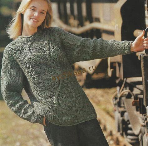 Вяжем спицами женский свитер | Вязание - схемы, фото и описания