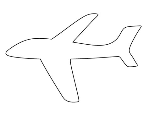 Find over 30 of the best free cutout images. Printable Airplane Template | Airplane crafts, Airplane ...