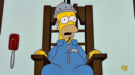 Homer Receiving The Electric Chair Execution The Simpsons Youtube
