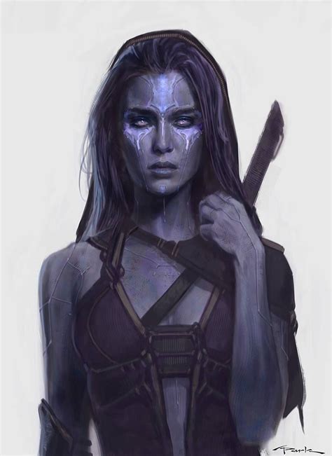Guardians Of The Galaxy Gamora Concept Art By Andy Park Dnd